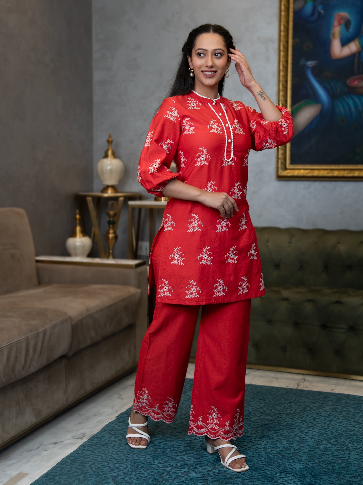 Elegant Red Kurtas for Women - Embrace Navratri in Style | Shop Now